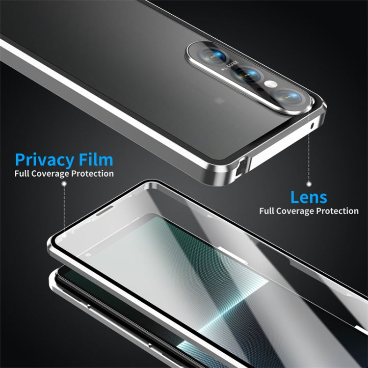 For Sony Xperia 1 VI HD Magnetic Metal Tempered Glass Phone Case