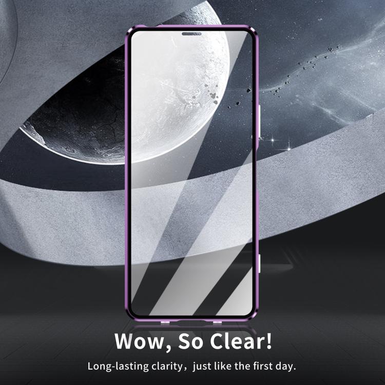 For Sony Xperia 1 VII HD Magnetic Metal Tempered Glass Phone Case