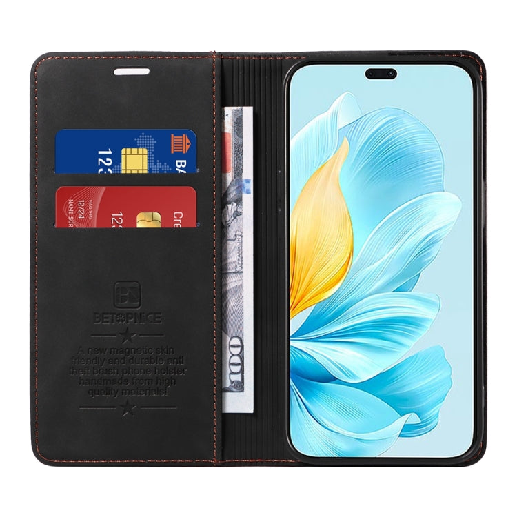 For Honor 200 Lite Global BETOPNICE Suction RFID Anti-theft Leather Phone Case