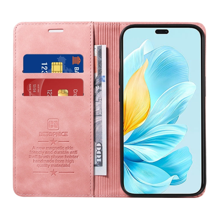 For Honor 200 Lite Global BETOPNICE Suction RFID Anti-theft Leather Phone Case