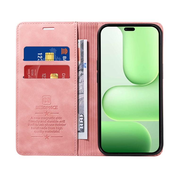 For Honor 600 Lite Global BETOPNICE Suction RFID Anti-theft Leather Phone Case