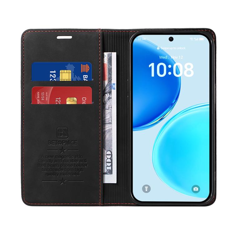 For Honor X8d 4G BETOPNICE Suction RFID Anti-theft Leather Phone Case
