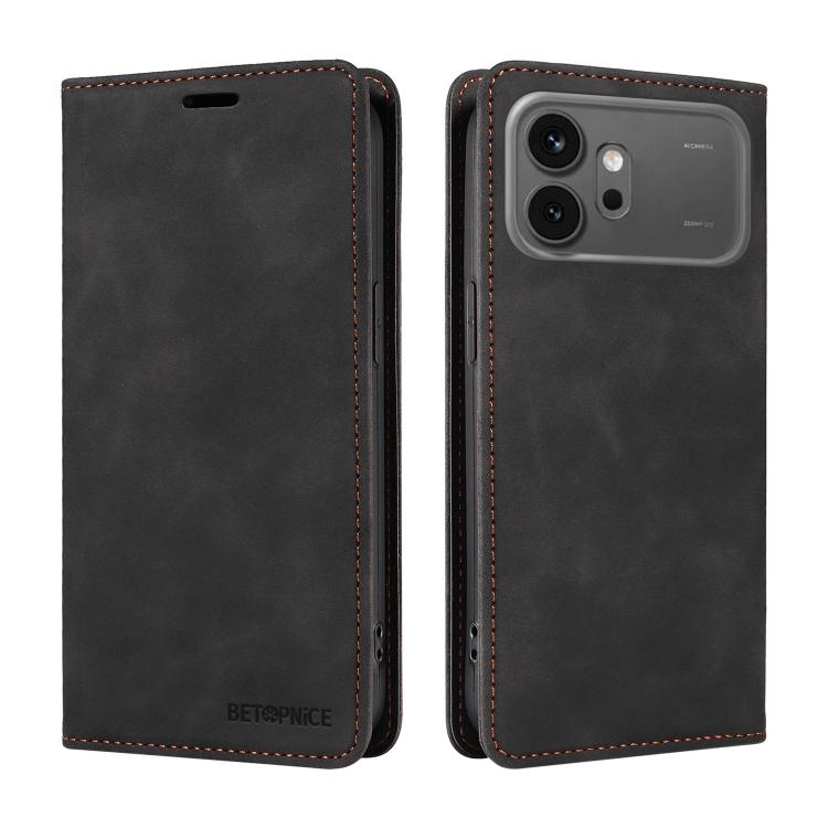 For Honor 600 Global / 600 Pro Global BETOPNICE Suction RFID Anti-theft Leather Phone Case