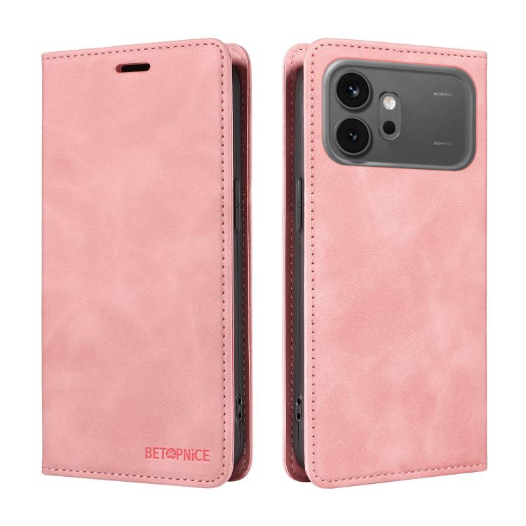 For Honor 600 Global / 600 Pro Global BETOPNICE Suction RFID Anti-theft Leather Phone Case