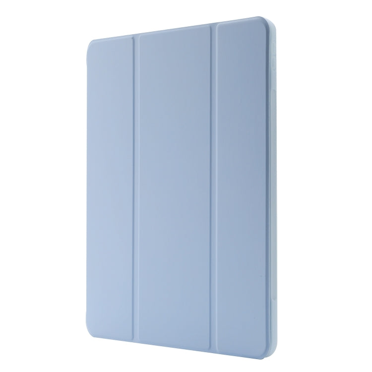 For iPad Pro 13 2025 / 2024 Skin Feel Tri-fold Leather Tablet Case with Pen Slot