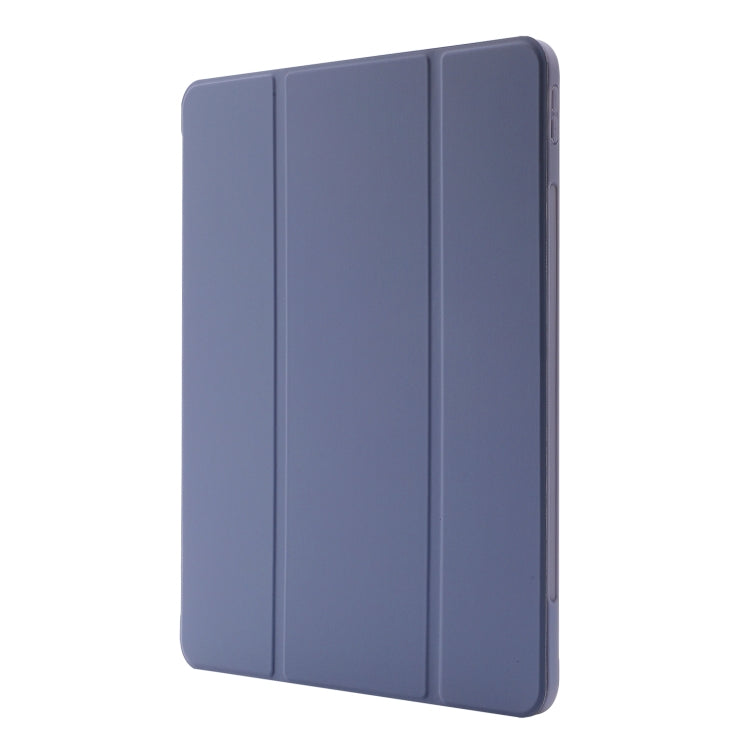 For iPad Pro 13 2025 / 2024 Skin Feel Tri-fold Leather Tablet Case with Pen Slot
