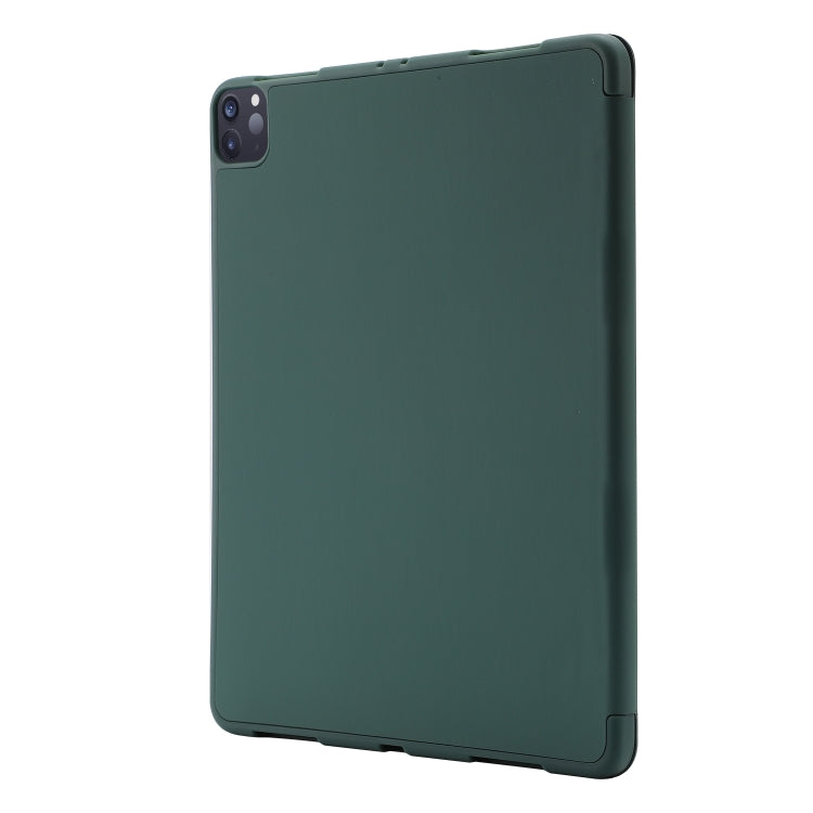 For iPad Air 11 2026 / 2025 / 2024 Skin Feel Tri-fold Leather Tablet Case with Pen Slot