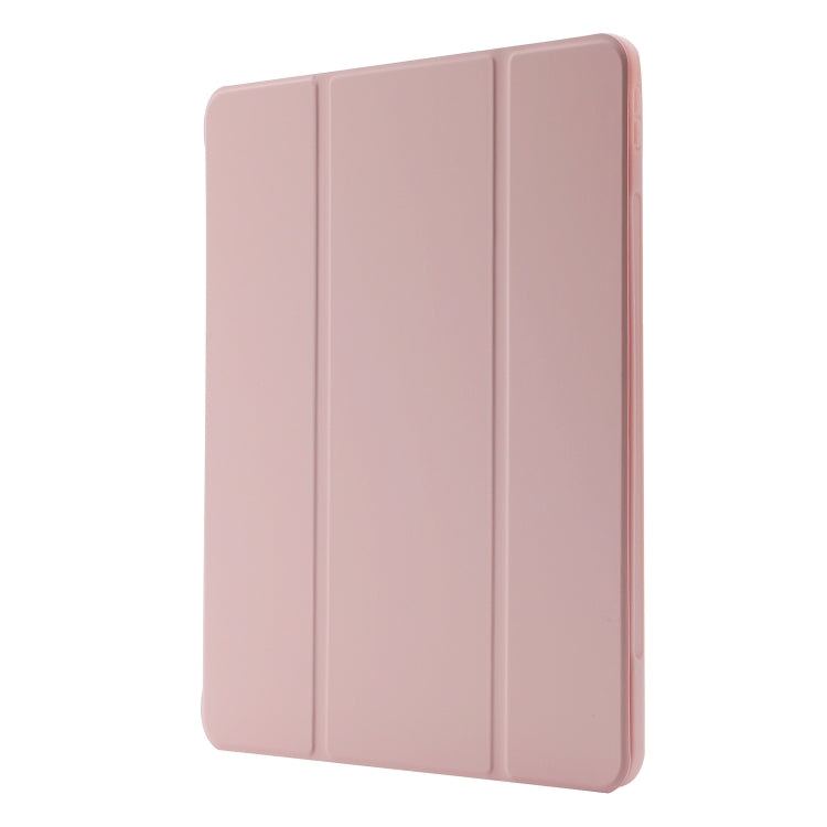 For iPad Air 13 2026 / 2025 / 2024 Skin Feel Tri-fold Leather Tablet Case with Pen Slot