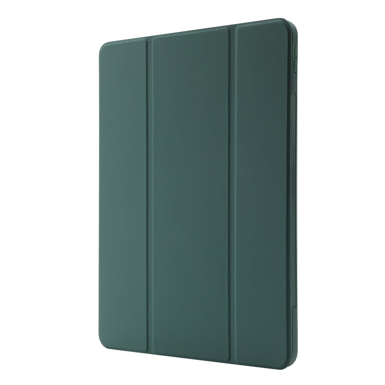 For iPad Air 13 2026 / 2025 / 2024 Skin Feel Tri-fold Leather Tablet Case with Pen Slot