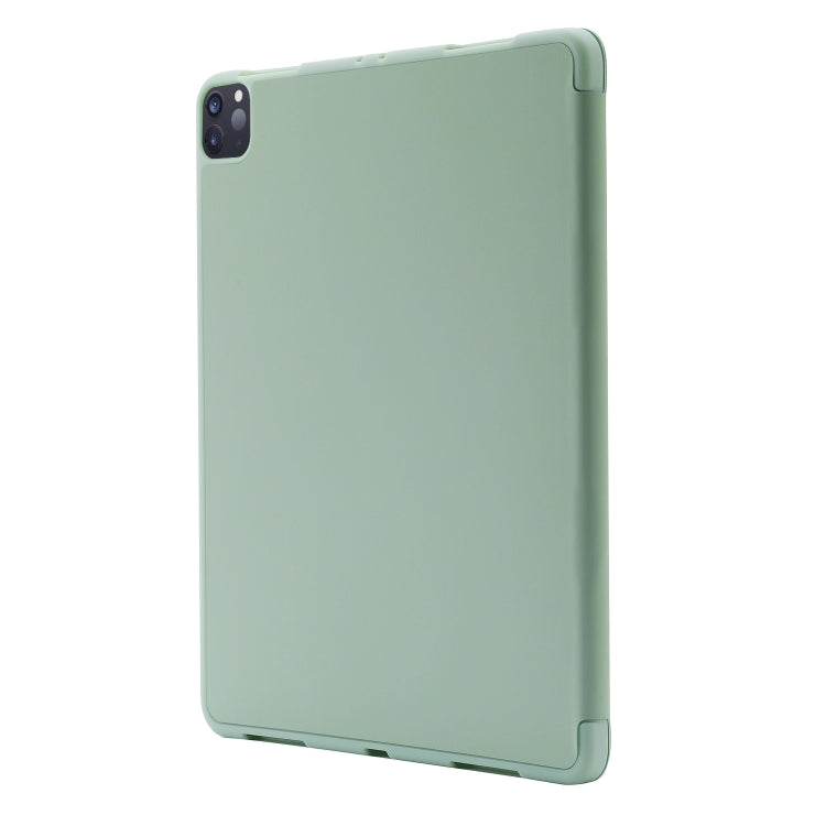For iPad Air 13 2026 / 2025 / 2024 Skin Feel Tri-fold Leather Tablet Case with Pen Slot
