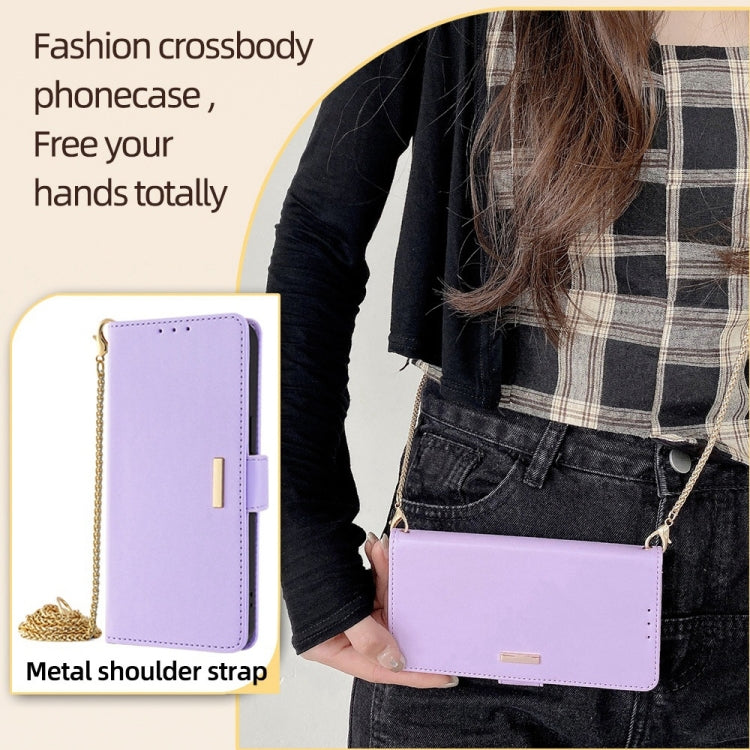For Xiaomi Poco M5 4G Crossbody Chain Leather Phone Case