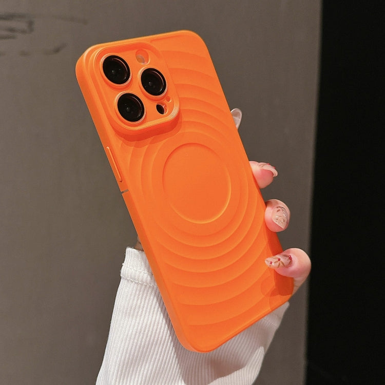 For iPhone 15 Pro Max Wave Texture PC Shockproof Phone Case