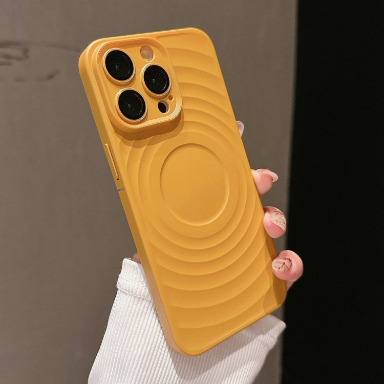 For iPhone 15 Pro Max Wave Texture PC Shockproof Phone Case