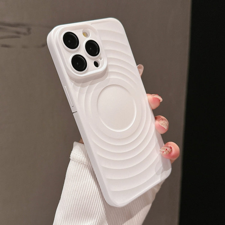 For iPhone 15 Pro Wave Texture PC Shockproof Phone Case