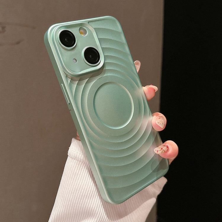 For iPhone 15 Wave Texture PC Shockproof Phone Case