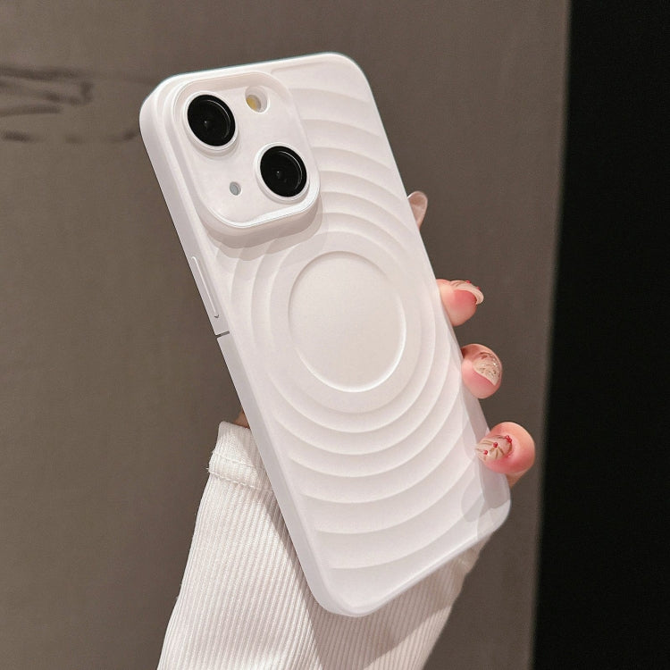 For iPhone 14 Wave Texture PC Shockproof Phone Case