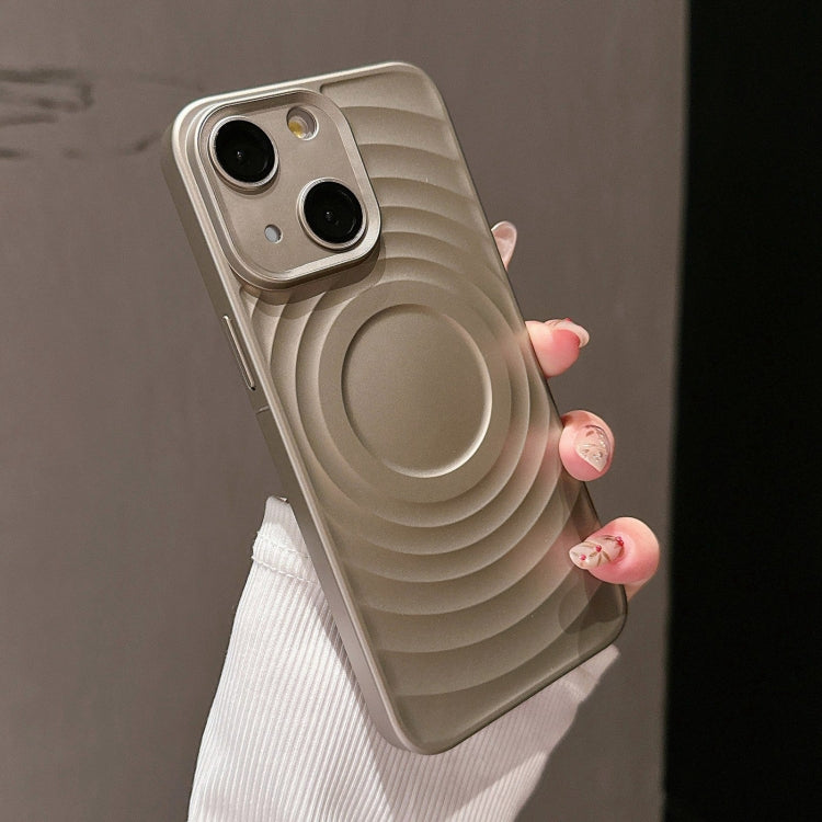 For iPhone 14 Wave Texture PC Shockproof Phone Case