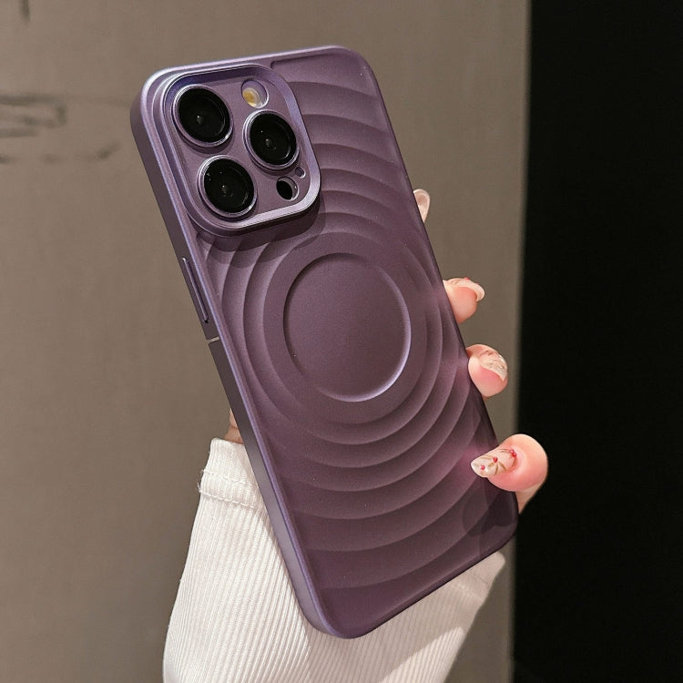 For iPhone 13 Pro Max Wave Texture PC Shockproof Phone Case