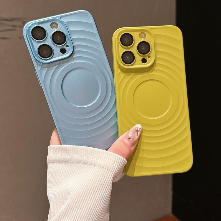 For iPhone 13 Pro Max Wave Texture PC Shockproof Phone Case