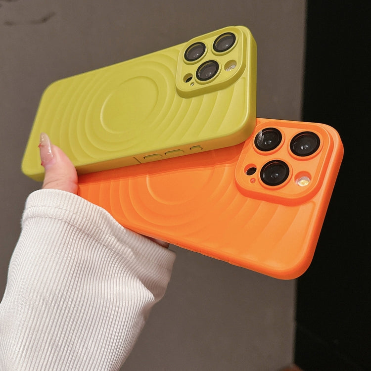 For iPhone 13 Pro Max Wave Texture PC Shockproof Phone Case