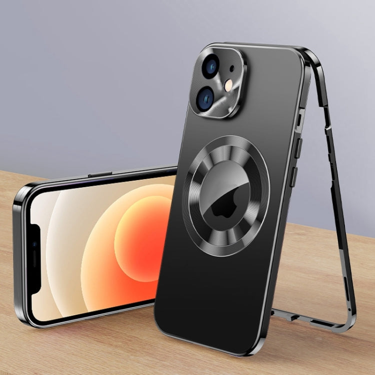 For iPhone 12 Magnetic HD Tempered Glass Phone Case