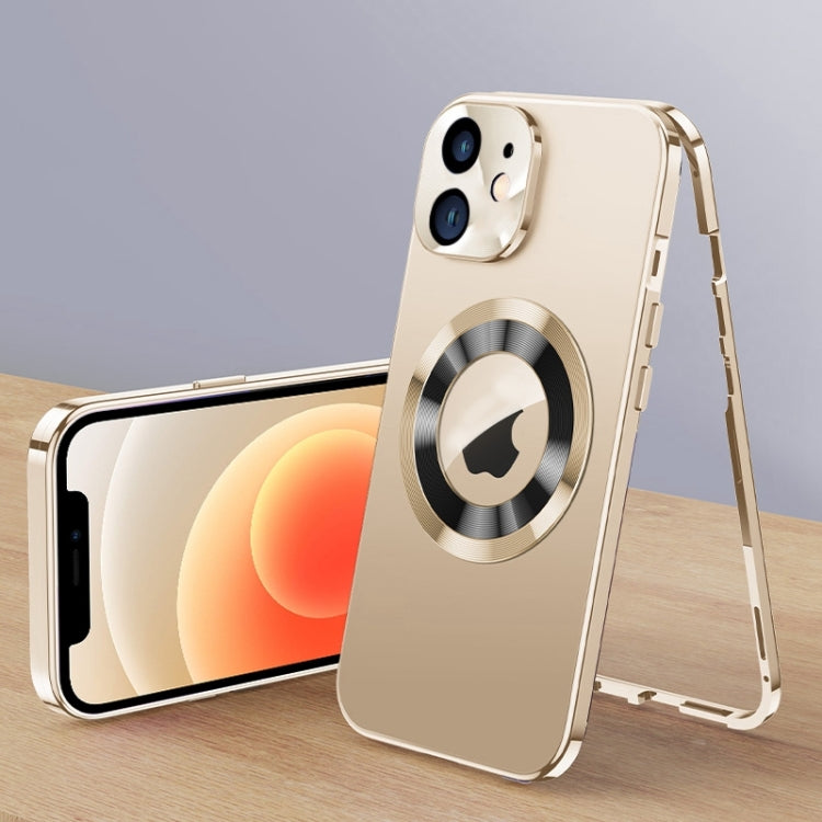For iPhone 12 Magnetic HD Tempered Glass Phone Case