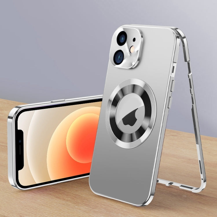 For iPhone 12 Magnetic HD Tempered Glass Phone Case