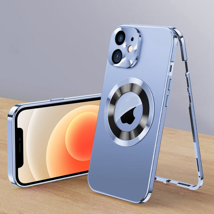 For iPhone 12 Magnetic HD Tempered Glass Phone Case