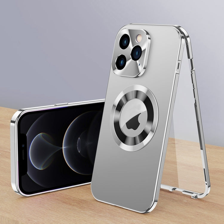 For iPhone 12 Pro Magnetic HD Tempered Glass Phone Case