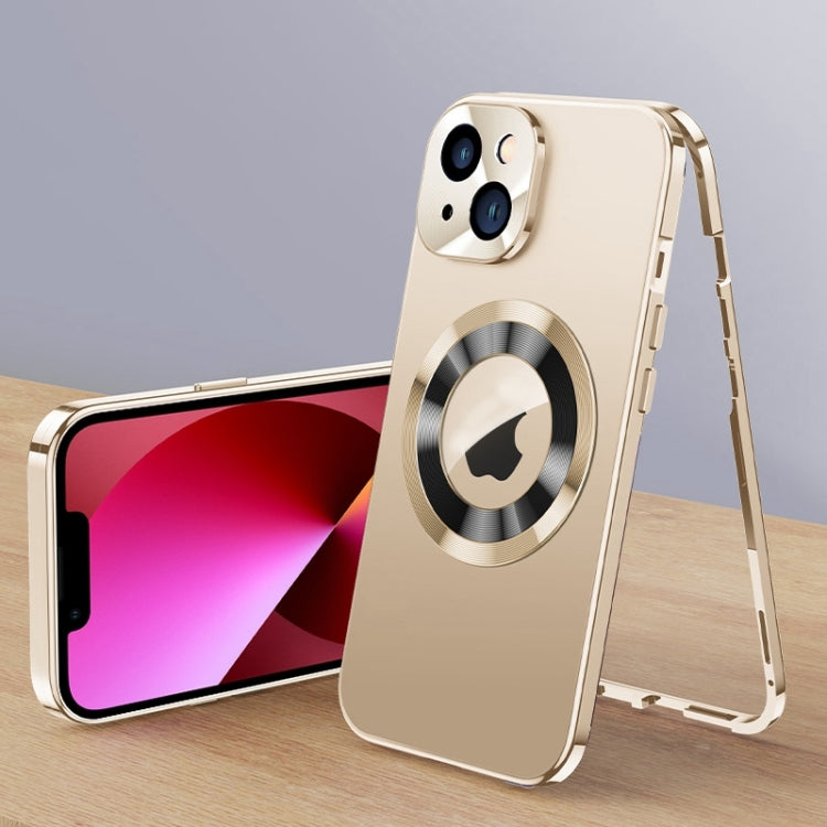 For iPhone 13 Magnetic HD Tempered Glass Phone Case