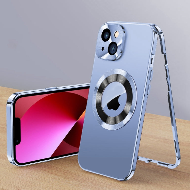 For iPhone 13 Magnetic HD Tempered Glass Phone Case