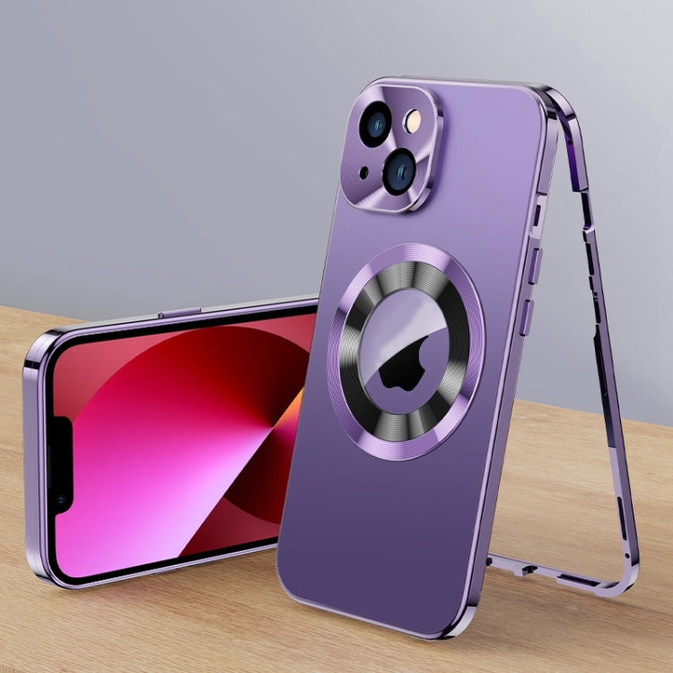 For iPhone 13 Magnetic HD Tempered Glass Phone Case
