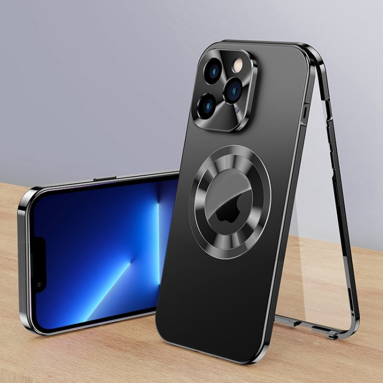 For iPhone 13 Pro Magnetic HD Tempered Glass Phone Case