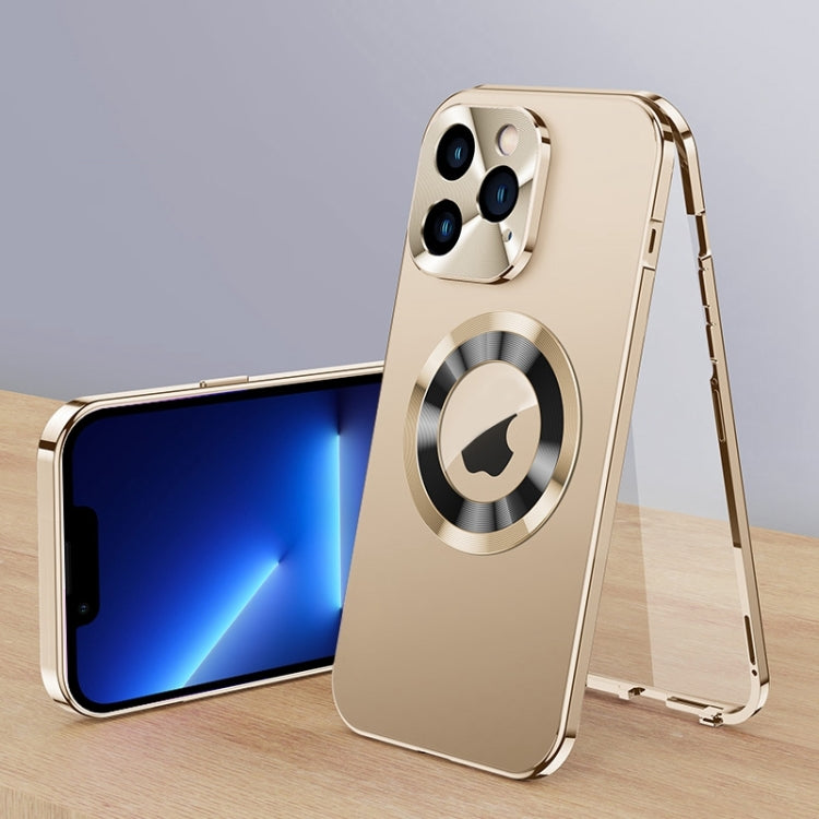 For iPhone 13 Pro Magnetic HD Tempered Glass Phone Case