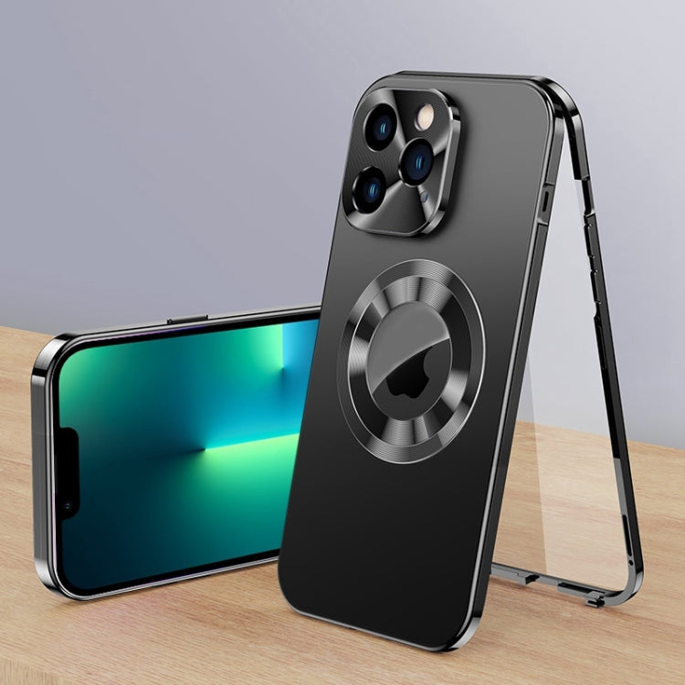 For iPhone 13 Pro Max Magnetic HD Tempered Glass Phone Case