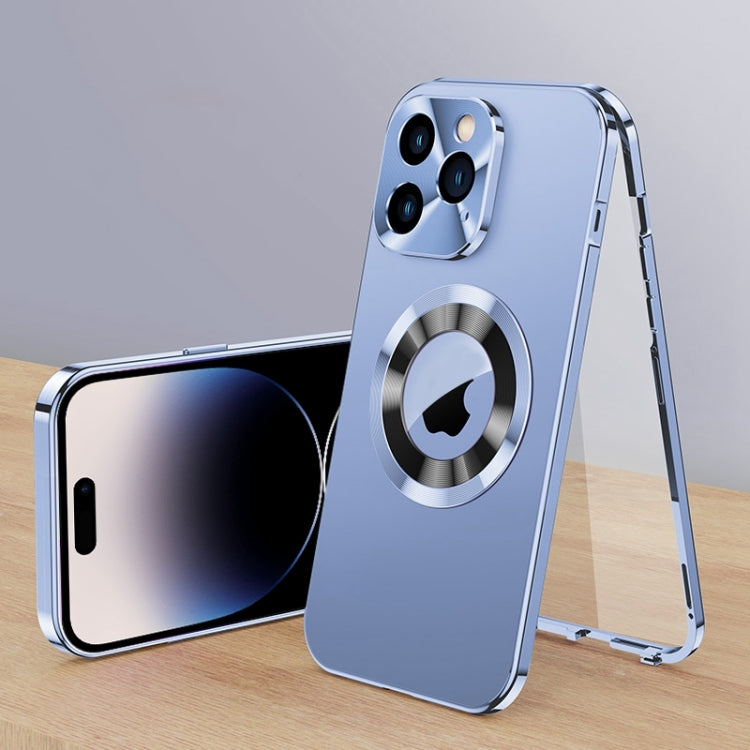 For iPhone 14 Pro Magnetic HD Tempered Glass Phone Case
