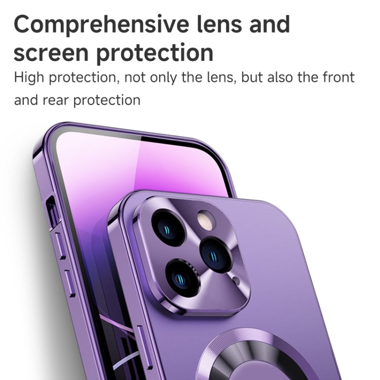 For iPhone 12 Pro Max Magnetic HD Tempered Glass Phone Case