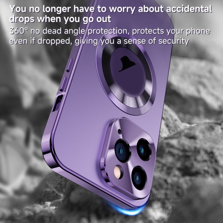 For iPhone 12 Pro Max Magnetic HD Tempered Glass Phone Case
