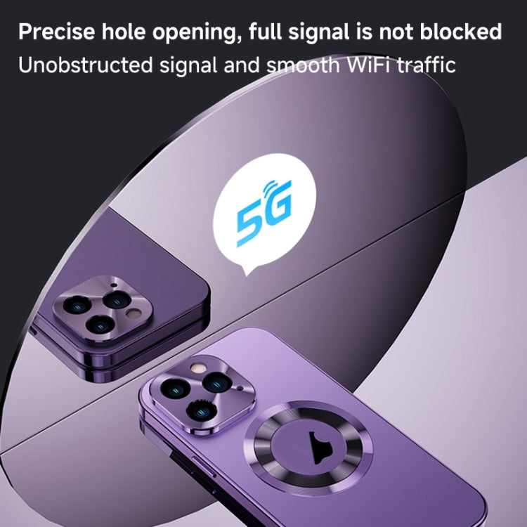 For iPhone 12 Pro Max Magnetic HD Tempered Glass Phone Case