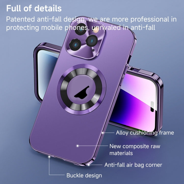For iPhone 12 Pro Max Magnetic HD Tempered Glass Phone Case