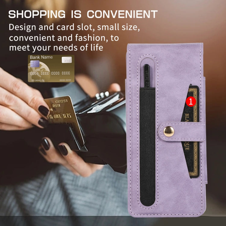 For Samsung Galaxy Z Fold5 5G PC Foldable Shockproof Leather Phone Case with Stylus