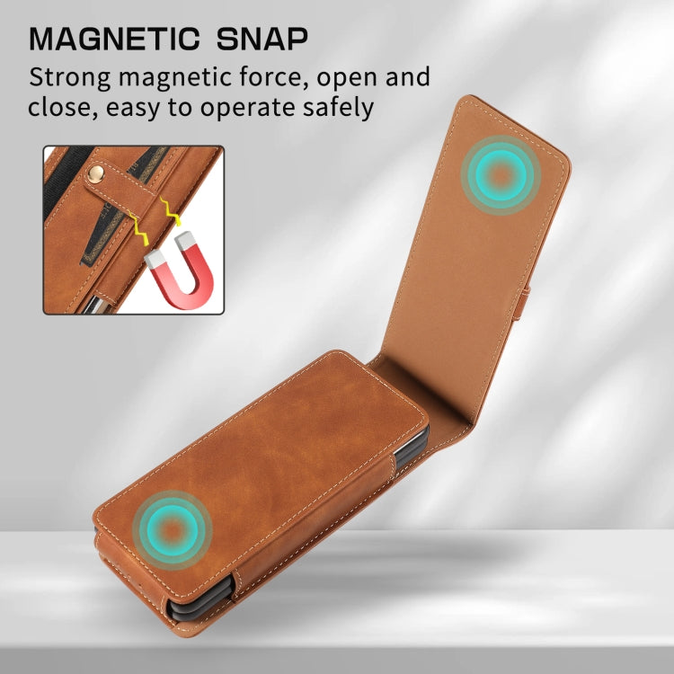 For Samsung Galaxy Z Fold5 5G PC Foldable Shockproof Leather Phone Case with Stylus