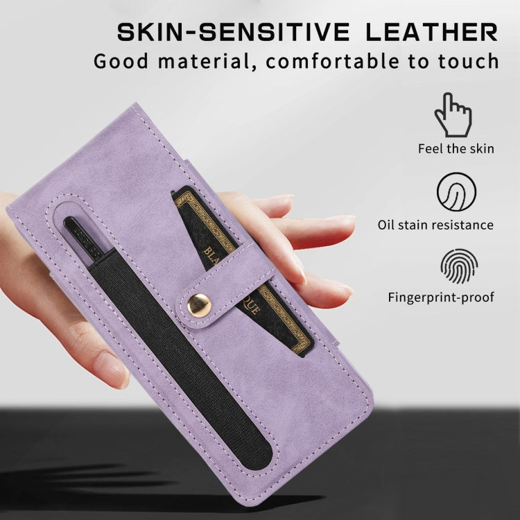 For Samsung Galaxy Z Fold4 5G PC Foldable Shockproof Leather Phone Case with Stylus
