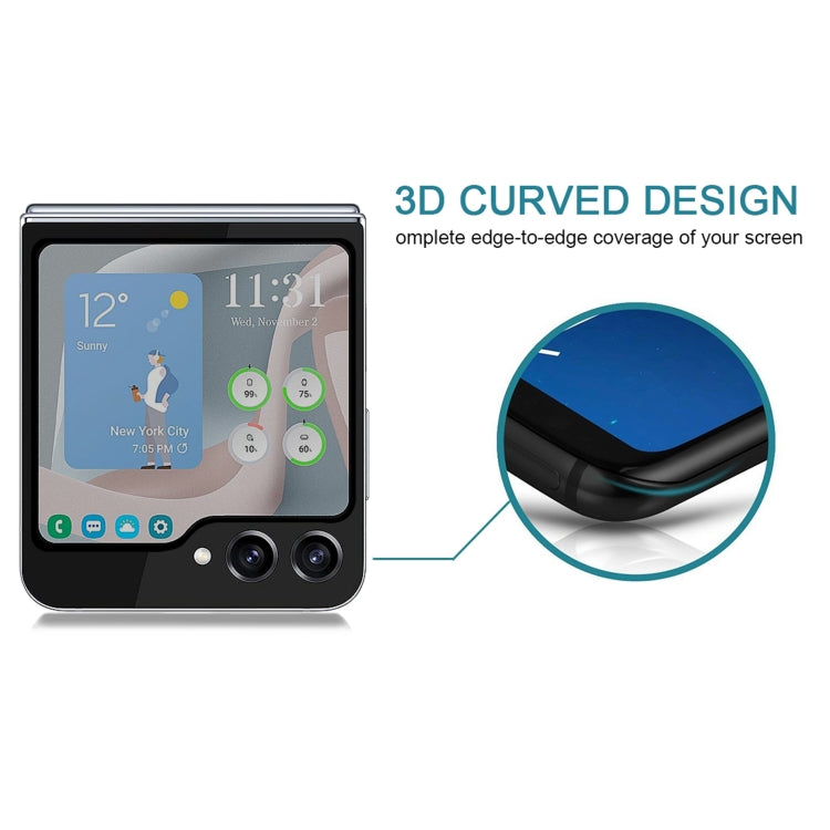 For Samsung Galaxy Z Flip6 External Small Screen Privacy Full Glue Full Cover Screen Protector