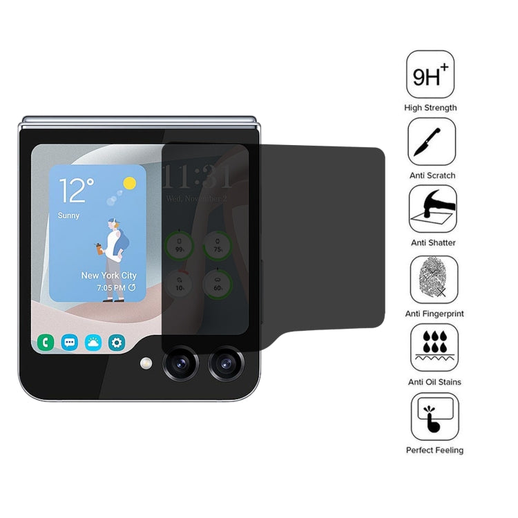For Samsung Galaxy Z Flip6 External Small Screen High Transparency Privacy Full Cover Screen Protector