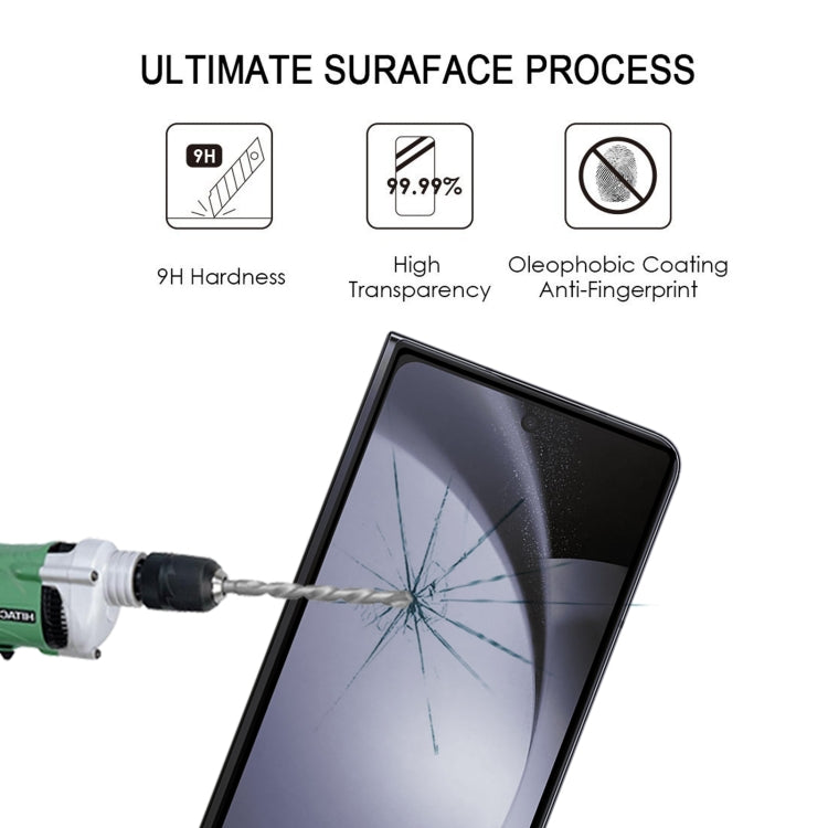 For Samsung Galaxy Z Fold6 25pcs Front Screen Full Glue Full Cover Screen Protector Tempered Glass Film