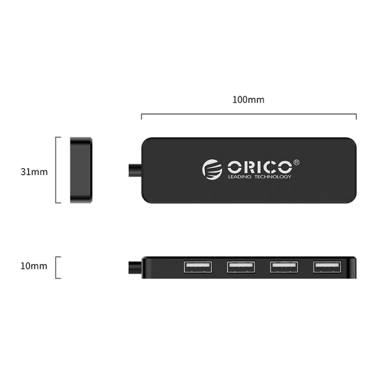 ORICO FL01-BK 4 Ports USB 2.0 HUB Expand Converter - Black