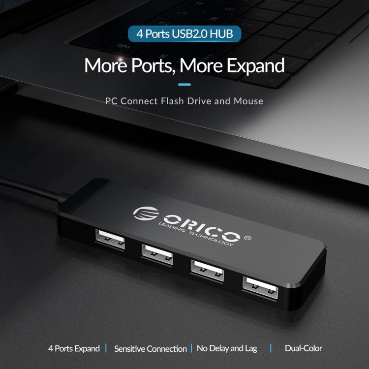 ORICO FL01-BK 4 Ports USB 2.0 HUB Expand Converter - Black