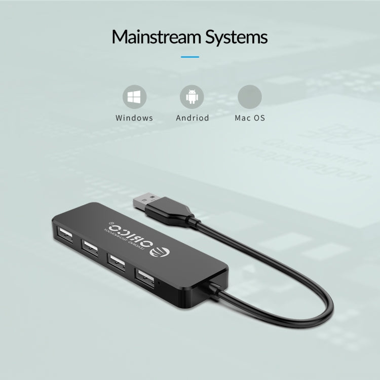 ORICO FL01-BK 4 Ports USB 2.0 HUB Expand Converter - Black
