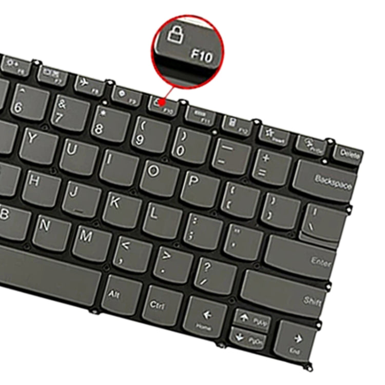 For Lenovo IdeaPad 5 / Yoga Slim 7 Pro  US Version Laptop Backlight Keyboard, F10 Key with Lock Icon
